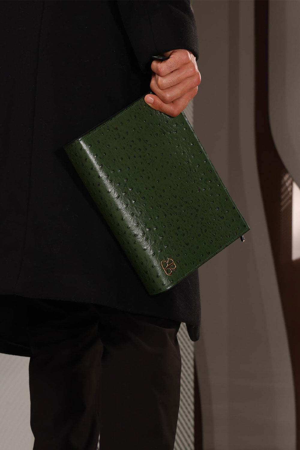 Ostrich Green Bag